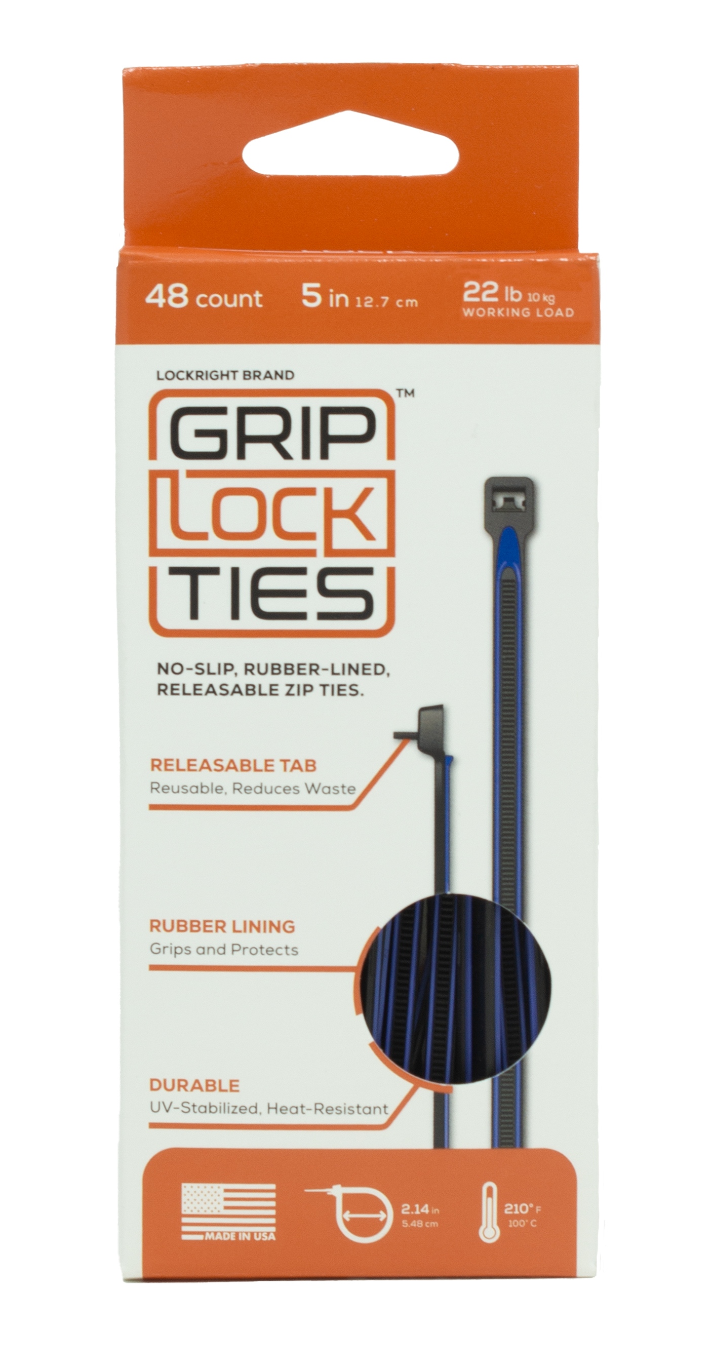 GripLockTies® Ties - Releasable and non-slip tie