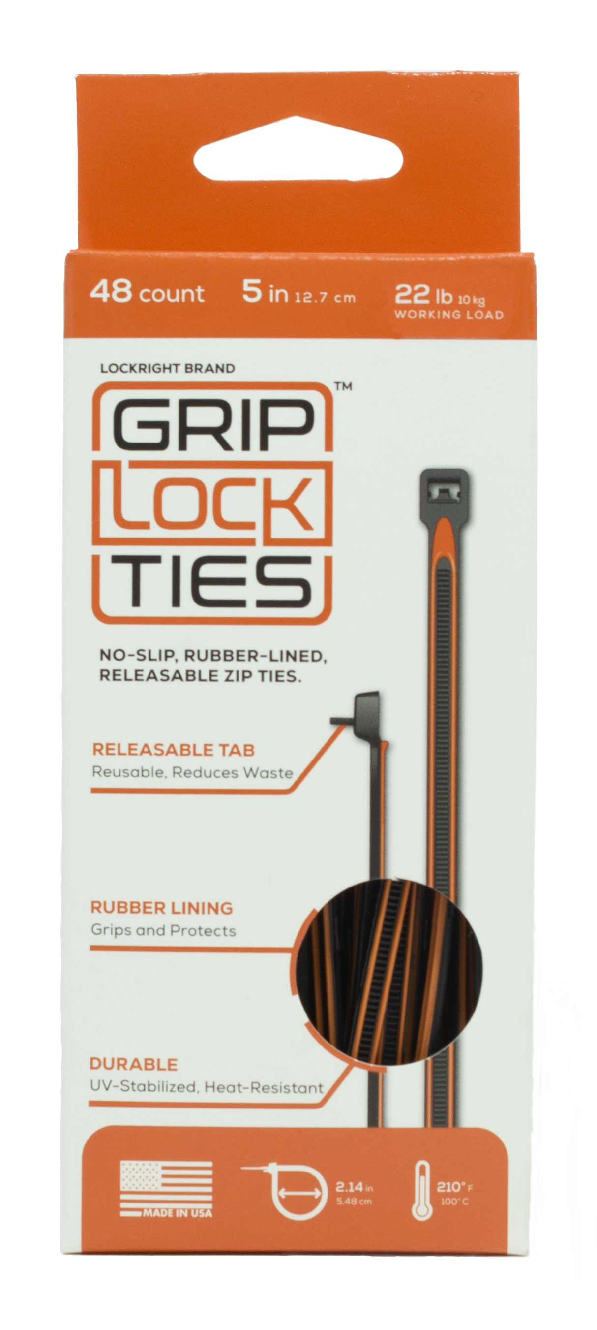 GripLockTies® Ties - Releasable and non-slip tie