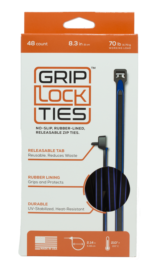 GripLockTies® Ties - Releasable and non-slip tie