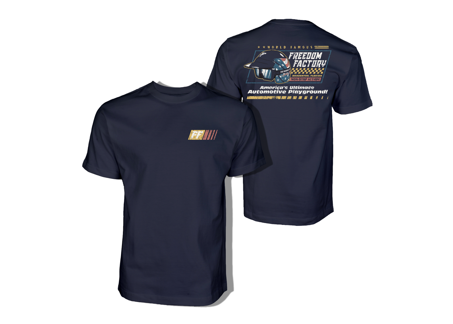 Freedom Factory Helmet Shirt (Navy or White options)